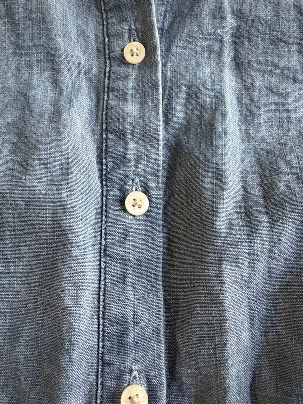 J Crew cotton denim look blouse